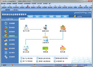 管家通化妝品銷售管理軟件 界面預覽與銷售指南